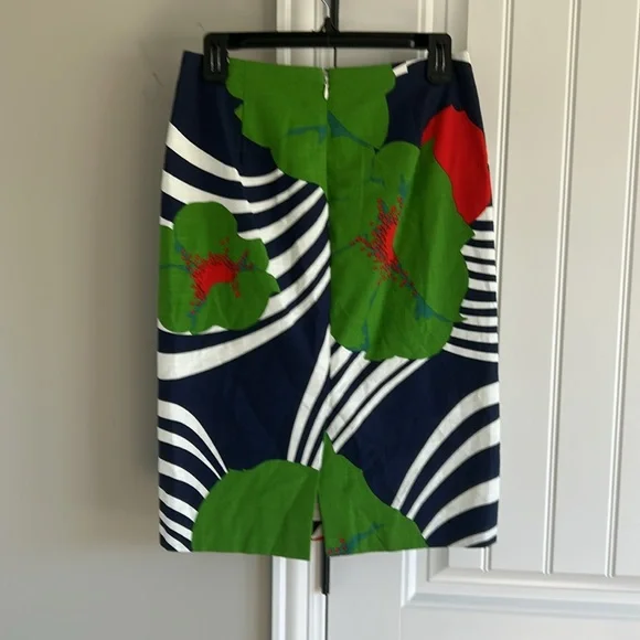 J.Crew Tropical Print skirt Size 0 - Picture 2 of 2